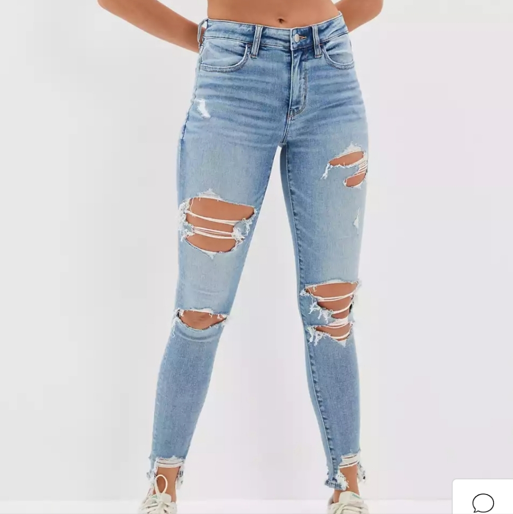 american eagle 🦅 high rise jegging